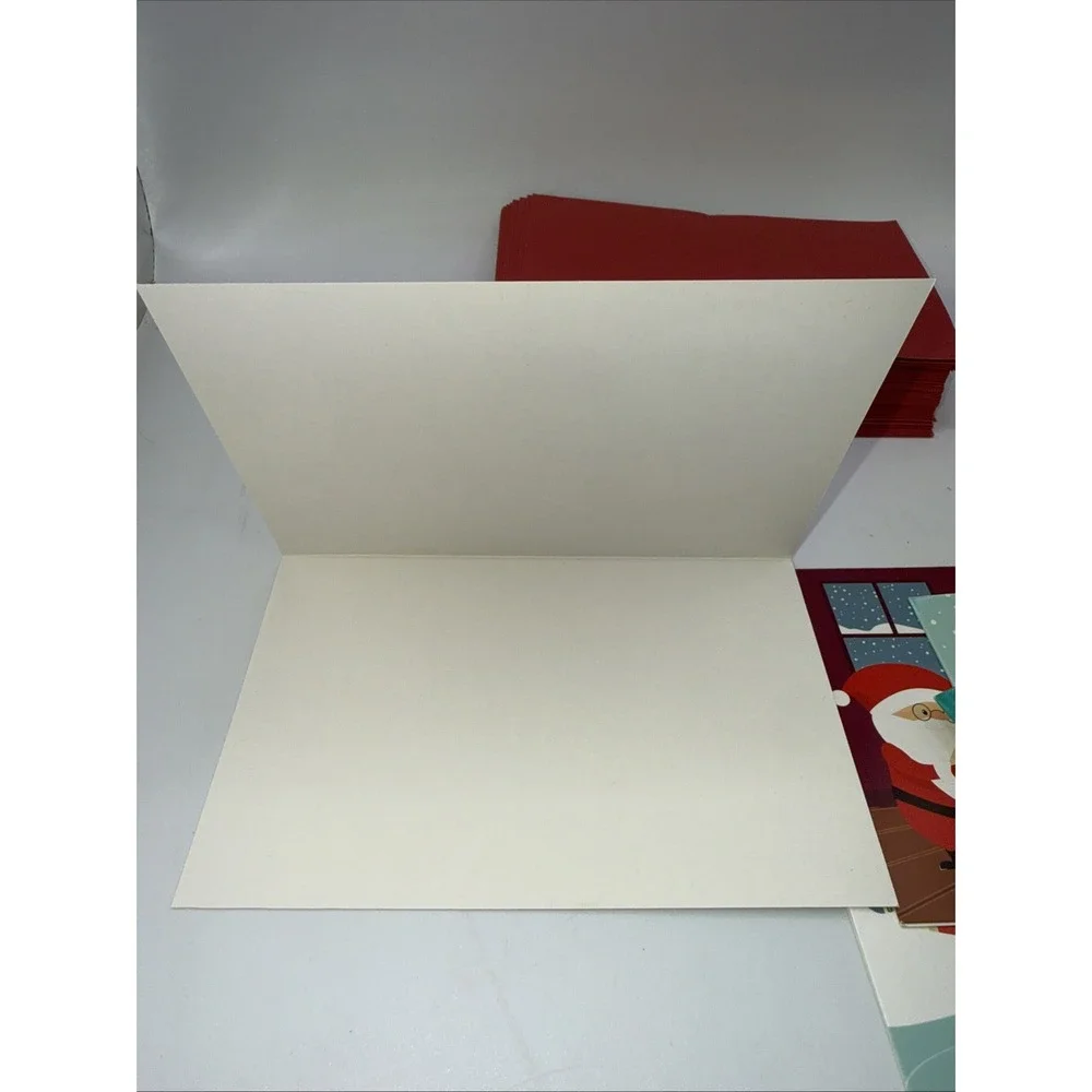 Sustainable Greetings 48 Pack Santa‎ Christmas Cards with Envelopes